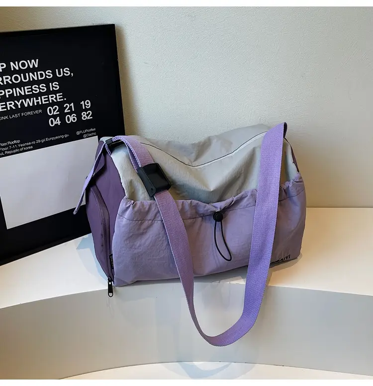 Pink Faux Leather Crossbody Travel Bag for Short Trips — feature 36