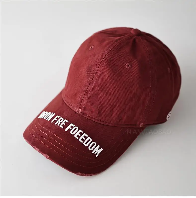 Maroon Embroidered Baseball Cap with "Bron Fire Foedom" Design — feature 10