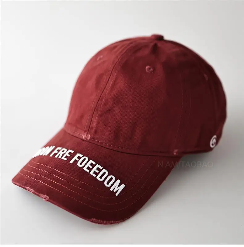 Maroon Embroidered Baseball Cap with "Bron Fire Foedom" Design — feature 7