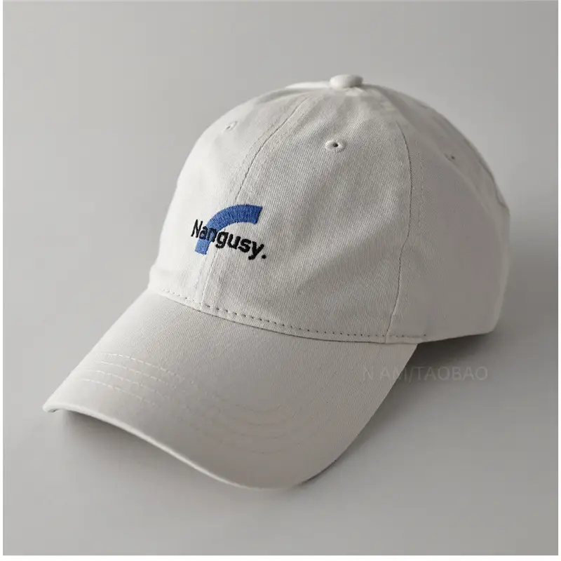 Blue Embroidered Unisex Baseball Cap - Image 6