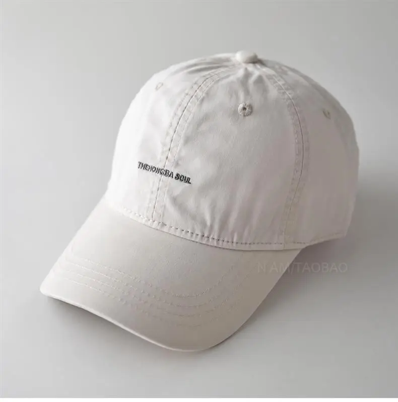 Minimalist Brown Baseball Cap with Embroidery — feature 1