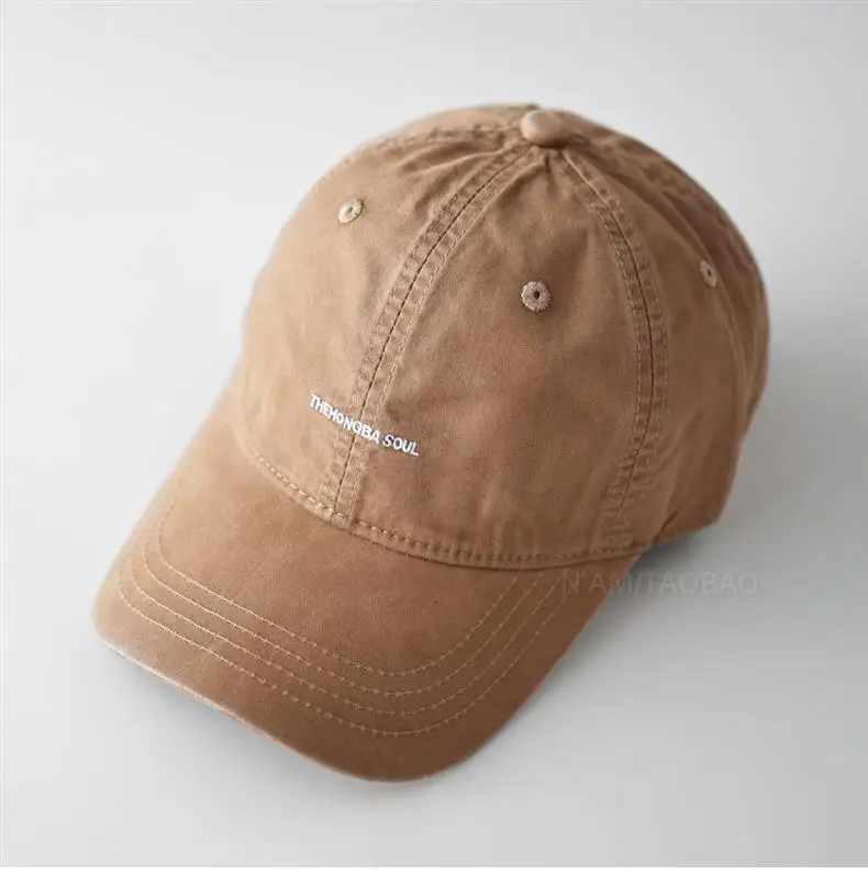 Minimalist Brown Baseball Cap with Embroidery — feature 15