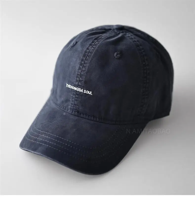 Minimalist Brown Baseball Cap with Embroidery — feature 2