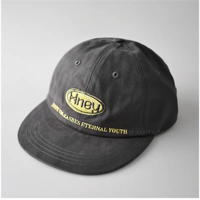 Black Knewa Letter Embroidered Baseball Cap Unisex