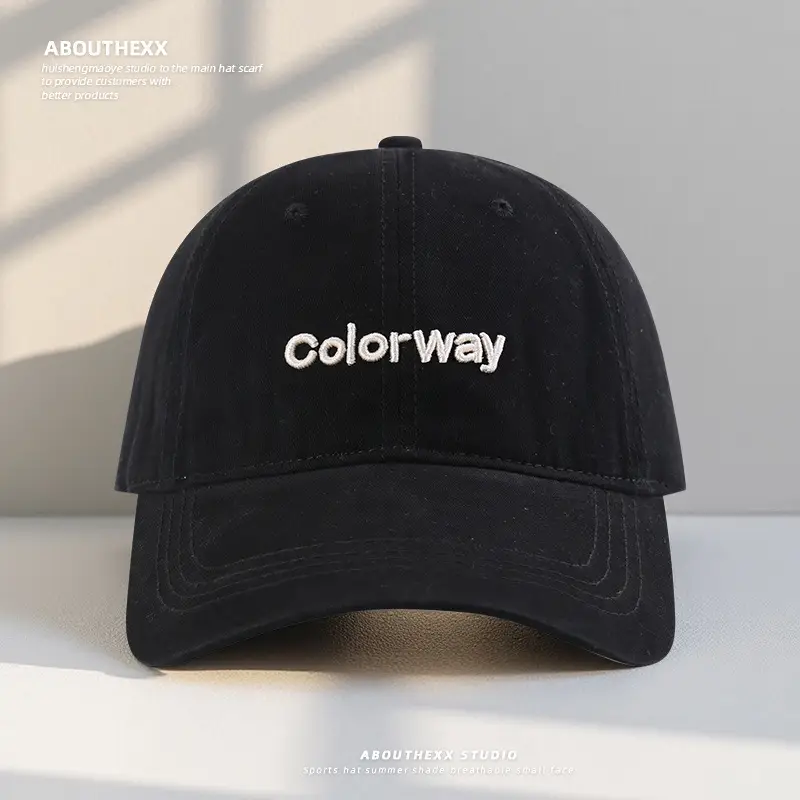 Women's Black Colorway Baseball Cap Autumn Sunshade