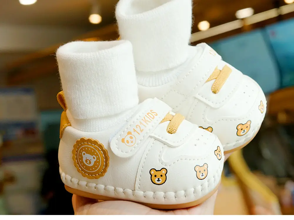 Baby Shoes White Green Newborn Soft Sole 0-1Y — feature 8