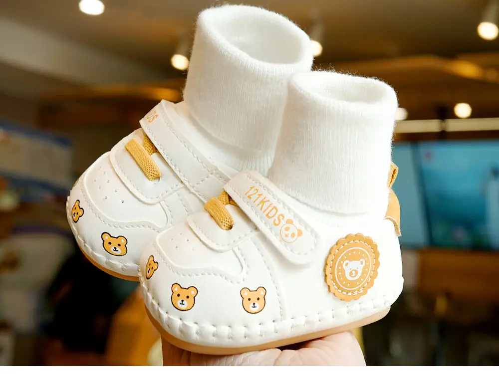 Baby Shoes White Green Newborn Soft Sole 0-1Y — feature 9