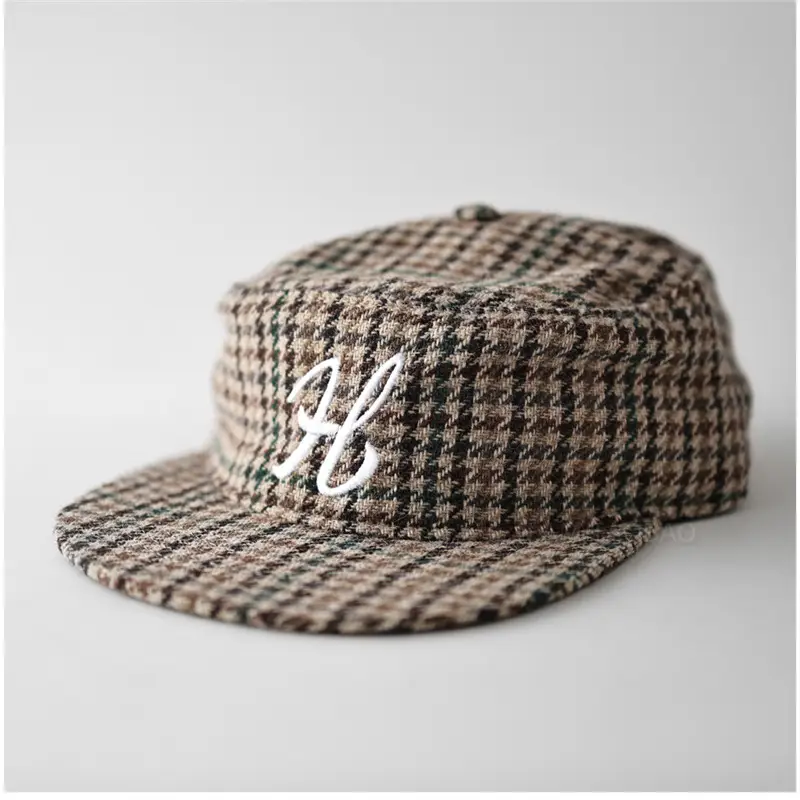 Unisex British Letter Embroidered Flat Cap Sun Hat - Image 6