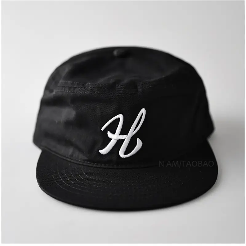 Unisex British Letter Embroidered Flat Cap Sun Hat - Image 9