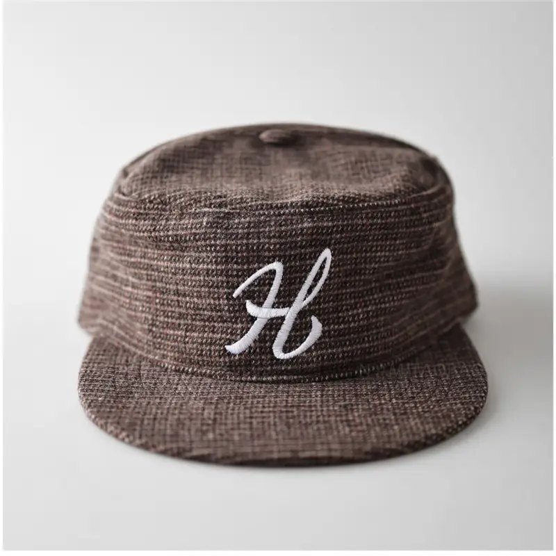 Unisex British Letter Embroidered Flat Cap Sun Hat - Image 3