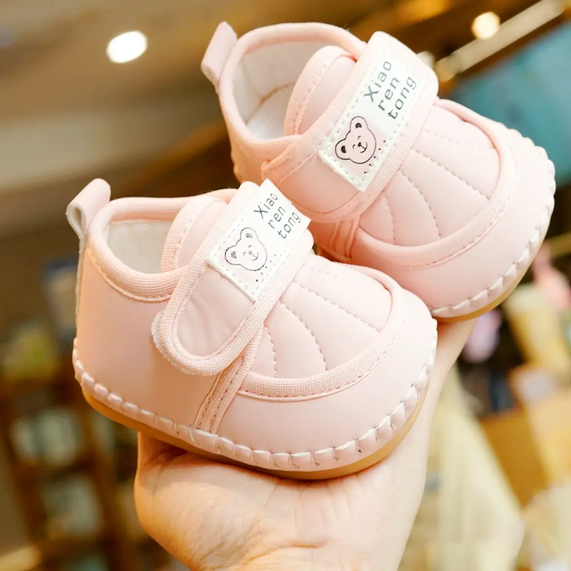 White Soft Sole Beginner Baby Shoes 0-1 Years