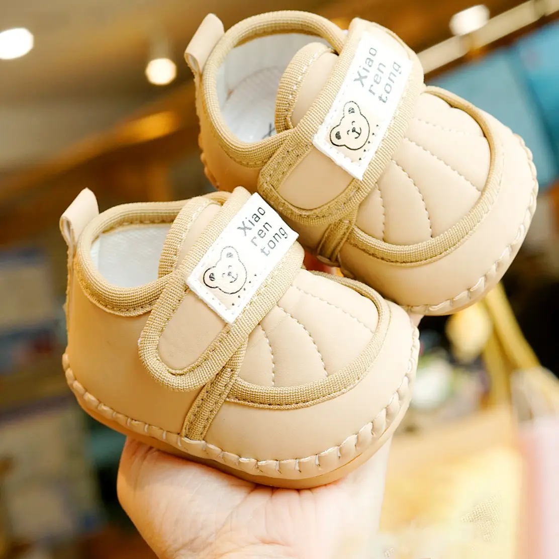 White Soft Sole Beginner Baby Shoes 0-1 Years