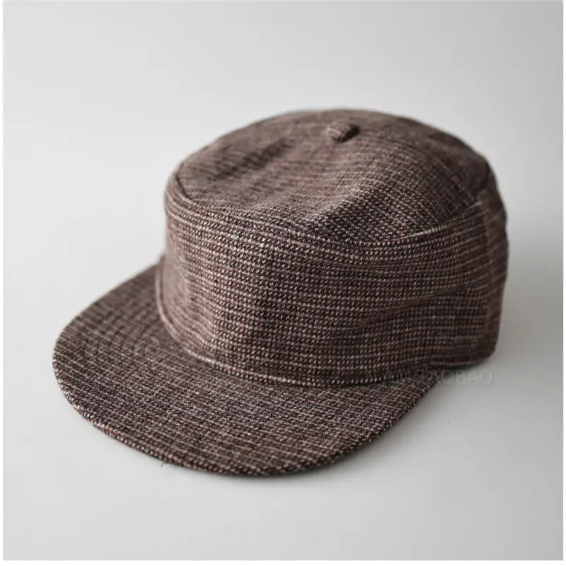 Black Flat-Brim Hat for Men Women Unisex Casual Sunshade