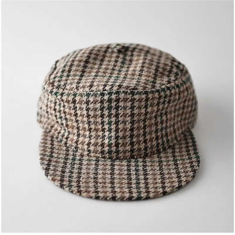 Black Flat-Brim Hat for Men Women Unisex Casual Sunshade