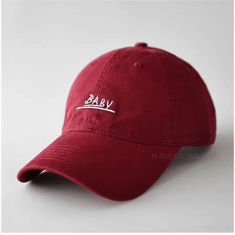 Red Embroidered Baseball Cap Unisex Casual Sunshade - Image 12