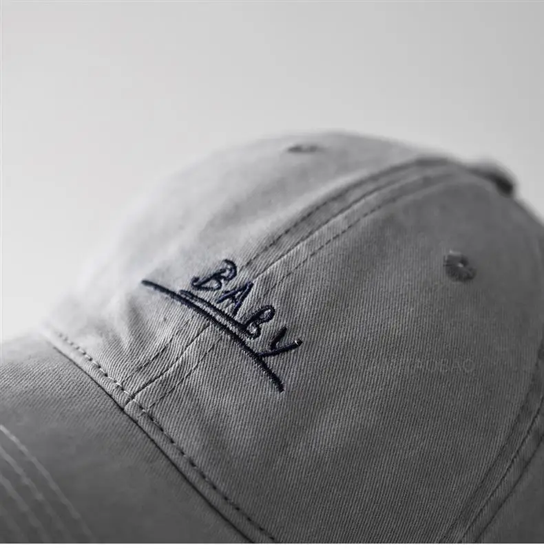 Red Embroidered Baseball Cap Unisex Casual Sunshade — feature 12