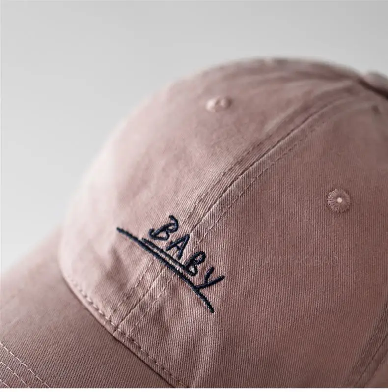 Red Embroidered Baseball Cap Unisex Casual Sunshade — feature 16
