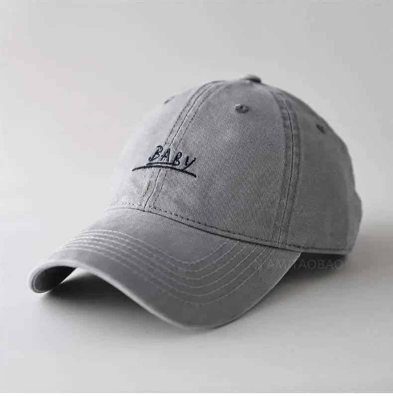 Red Embroidered Baseball Cap Unisex Casual Sunshade — feature 5