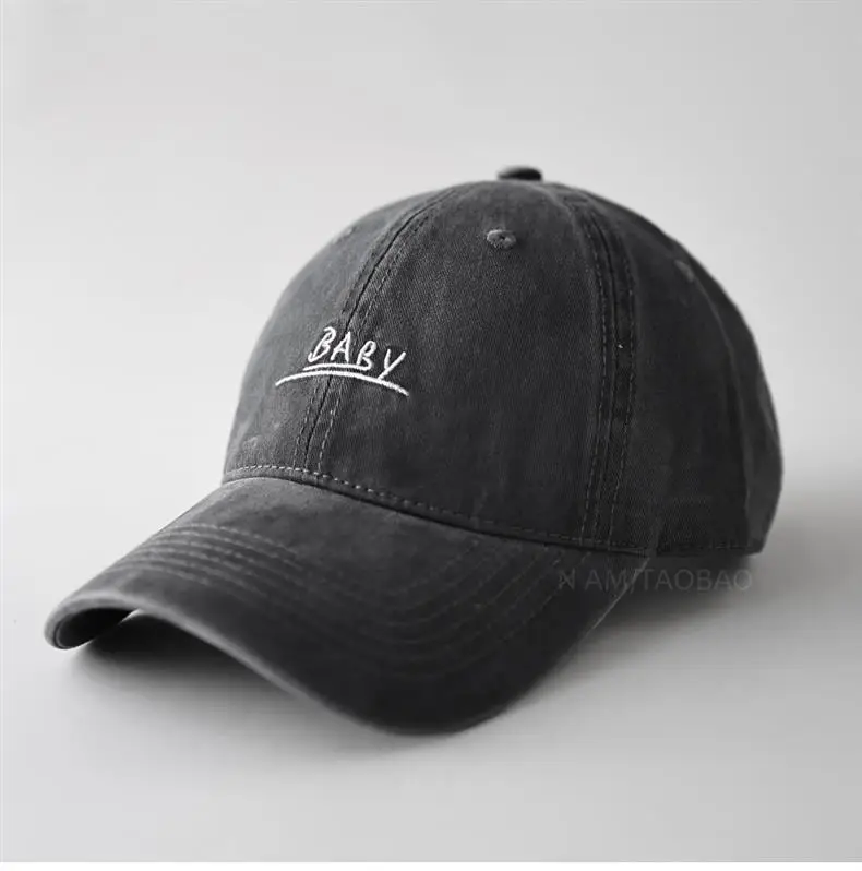 Red Embroidered Baseball Cap Unisex Casual Sunshade — feature 9