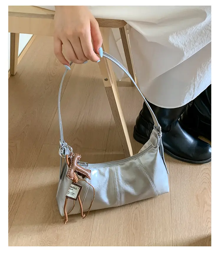 Brown Leather Shoulder Bag for Women Autumn New Niche Design — feature 34