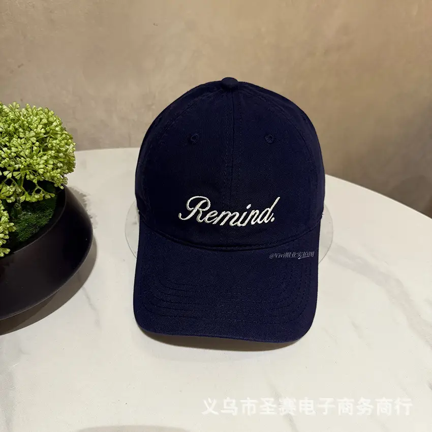 Pink Letter Embroidered Women's Baseball Cap