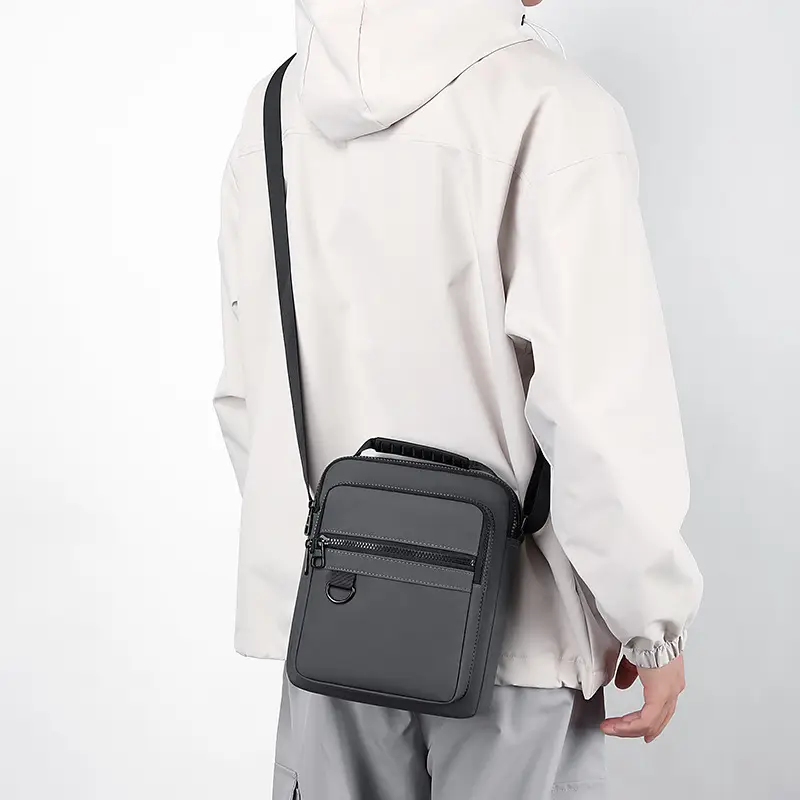 Men's Grey Crossbody Bag for Daily Use - Image 6