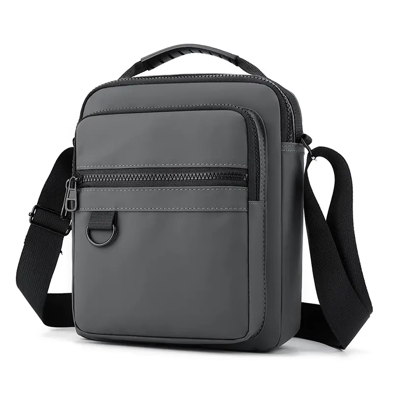Men's Grey Crossbody Bag for Daily Use - Image 9