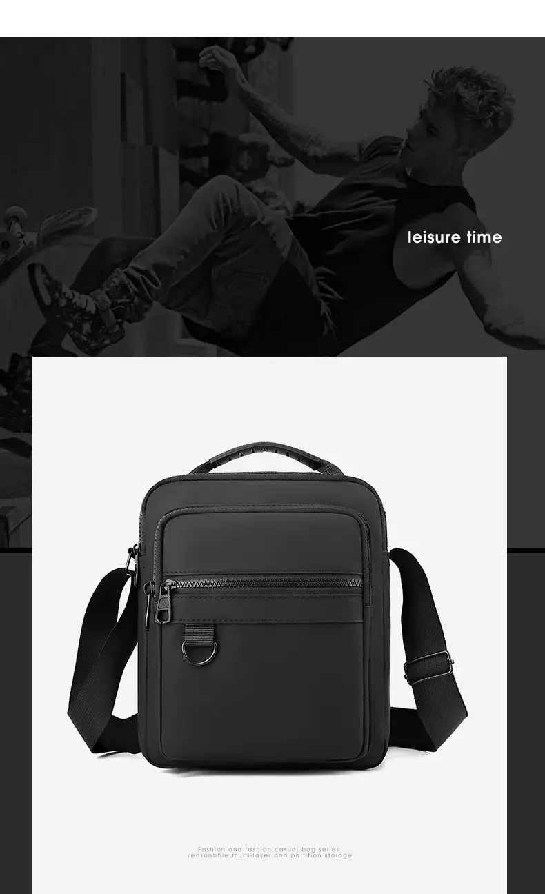 Men's Grey Crossbody Bag for Daily Use — feature 21