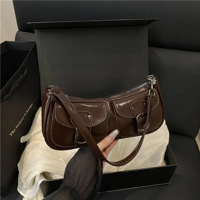 Personalized Commuter Bag 2025 New Summer Brown Black White