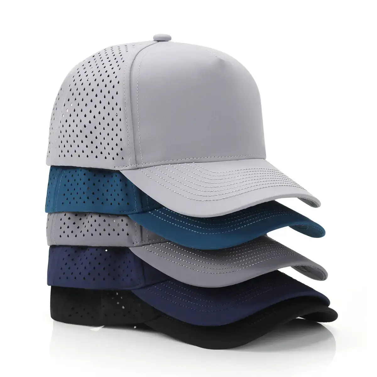 Men's Grey Camo Mesh Baseball Cap with 2000+ UV Protection - Image 13