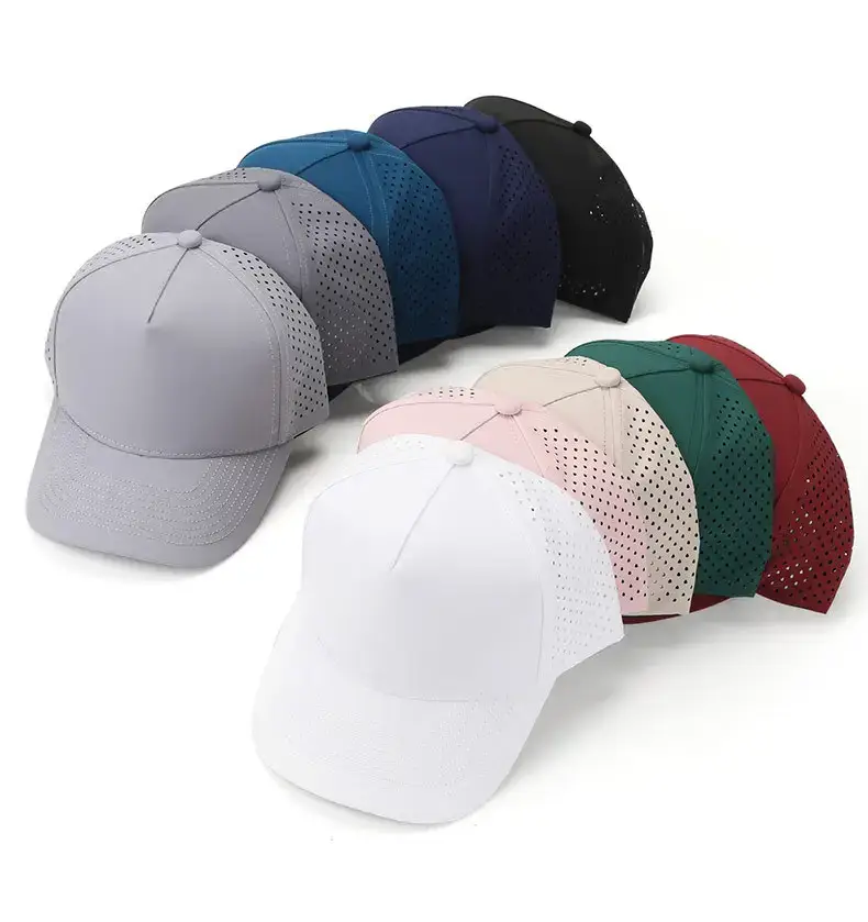 Men's Grey Camo Mesh Baseball Cap with 2000+ UV Protection — feature 11