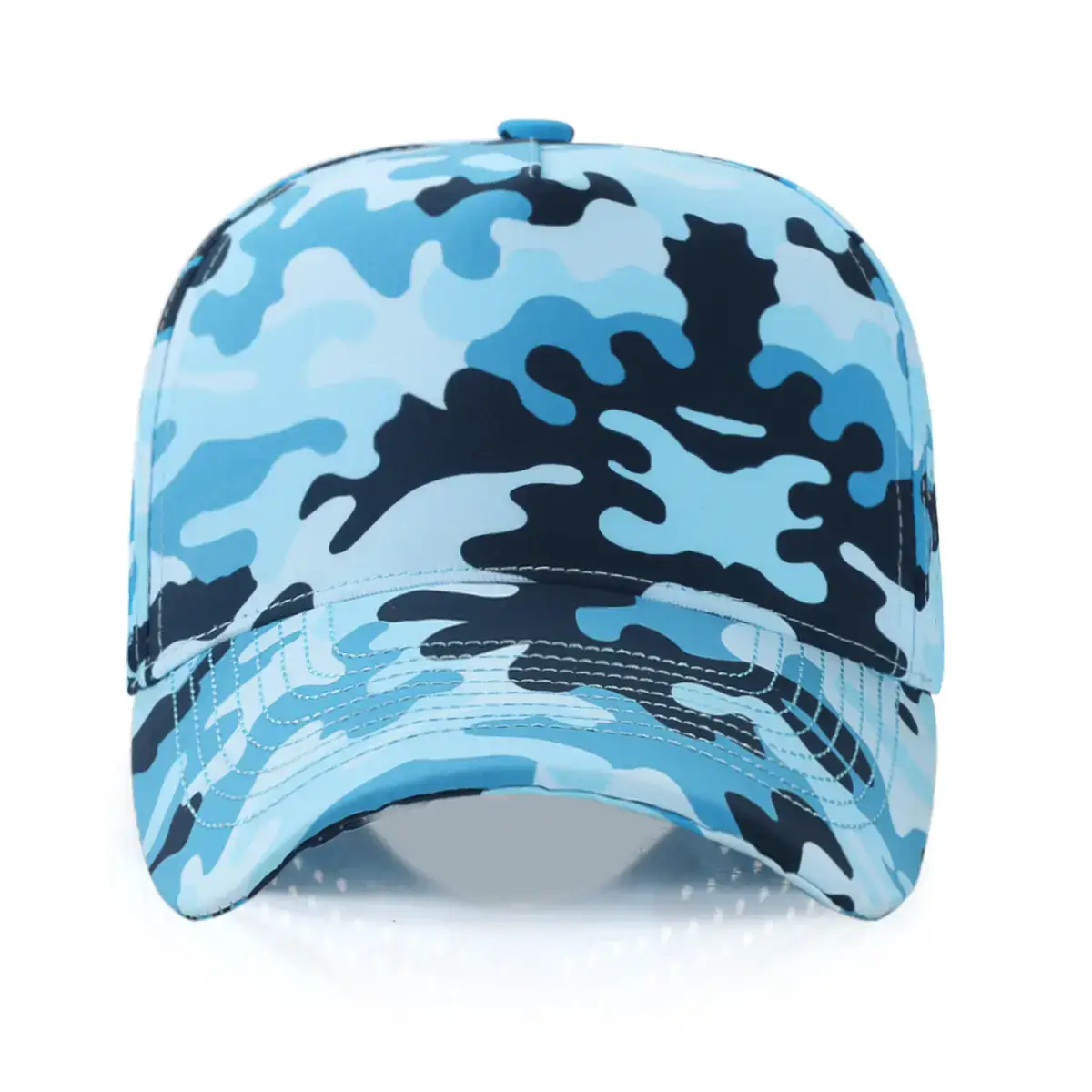 Men's Grey Camo Mesh Baseball Cap with 2000+ UV Protection - Image 2