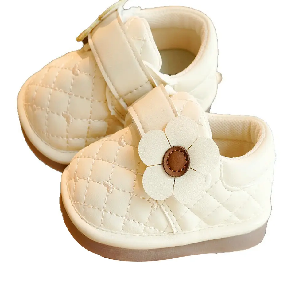 Baby Shoes Pink Floral 1-2Yrs Soft Sole Non-Slip - Image 8