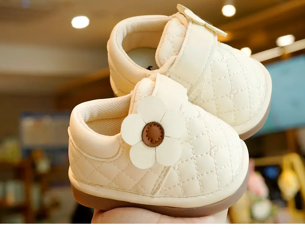 Baby Shoes Pink Floral 1-2Yrs Soft Sole Non-Slip β feature 4