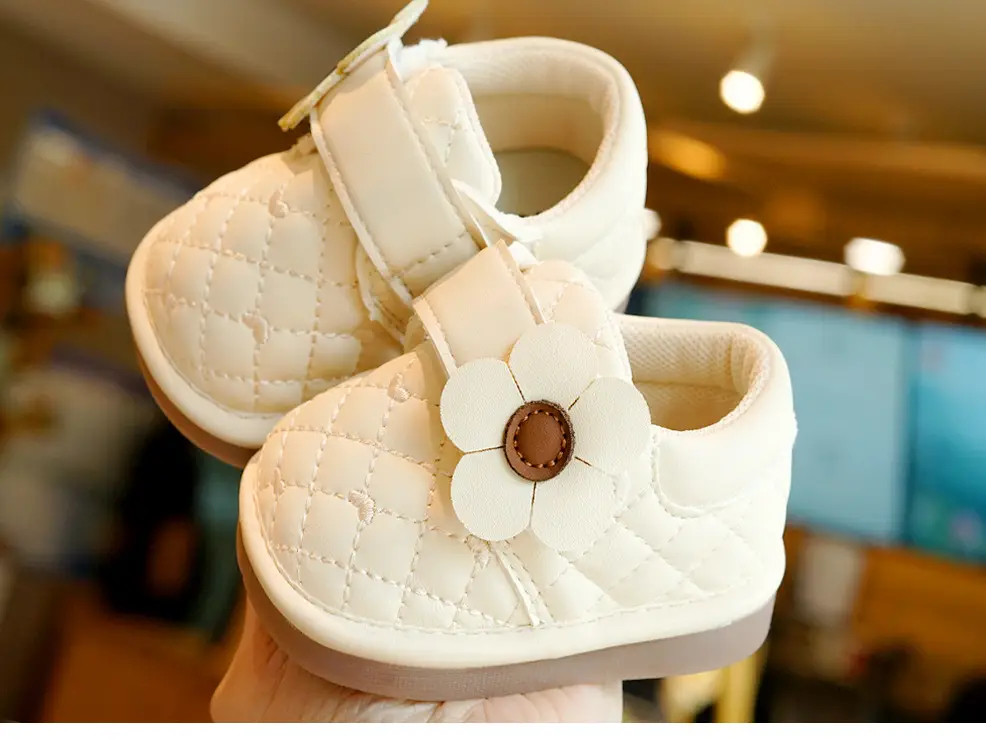 Baby Shoes Pink Floral 1-2Yrs Soft Sole Non-Slip β feature 5
