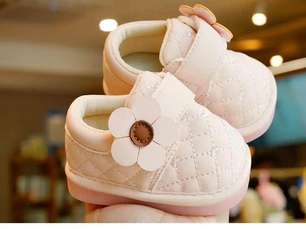 Baby Shoes Pink Floral 1-2Yrs Soft Sole Non-Slip β feature 6