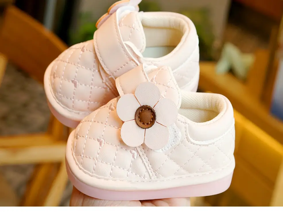 Baby Shoes Pink Floral 1-2Yrs Soft Sole Non-Slip β feature 7