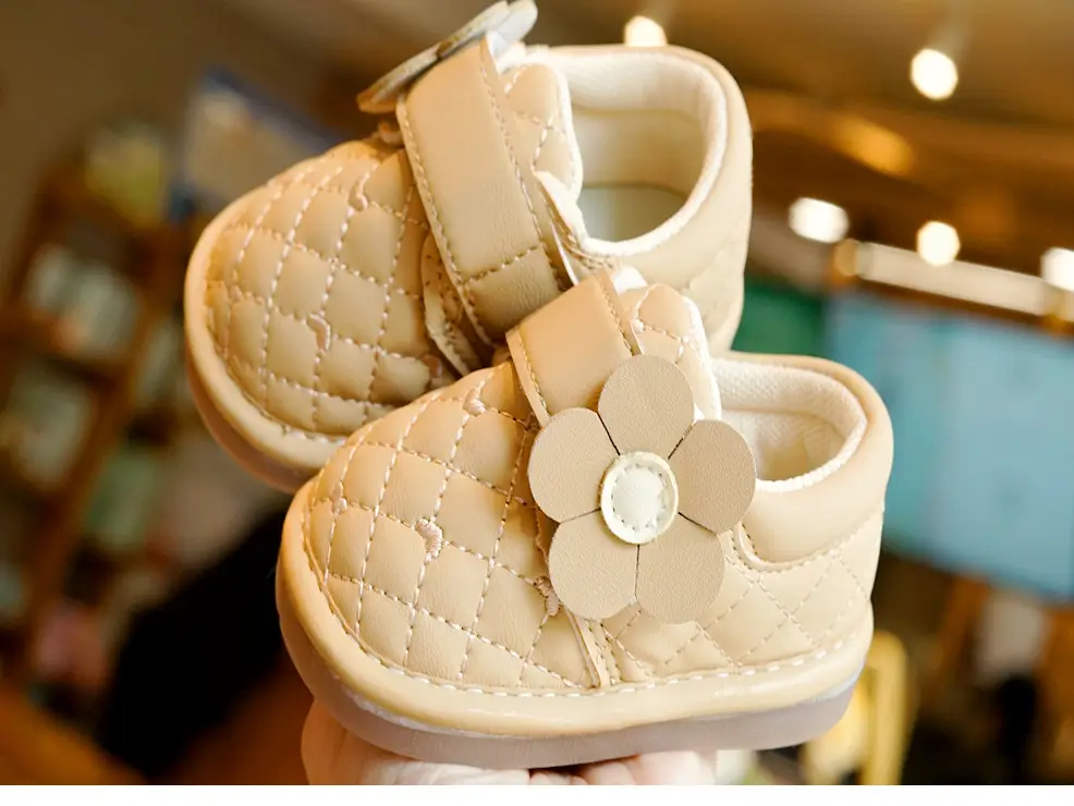 Baby Shoes Pink Floral 1-2Yrs Soft Sole Non-Slip β feature 9