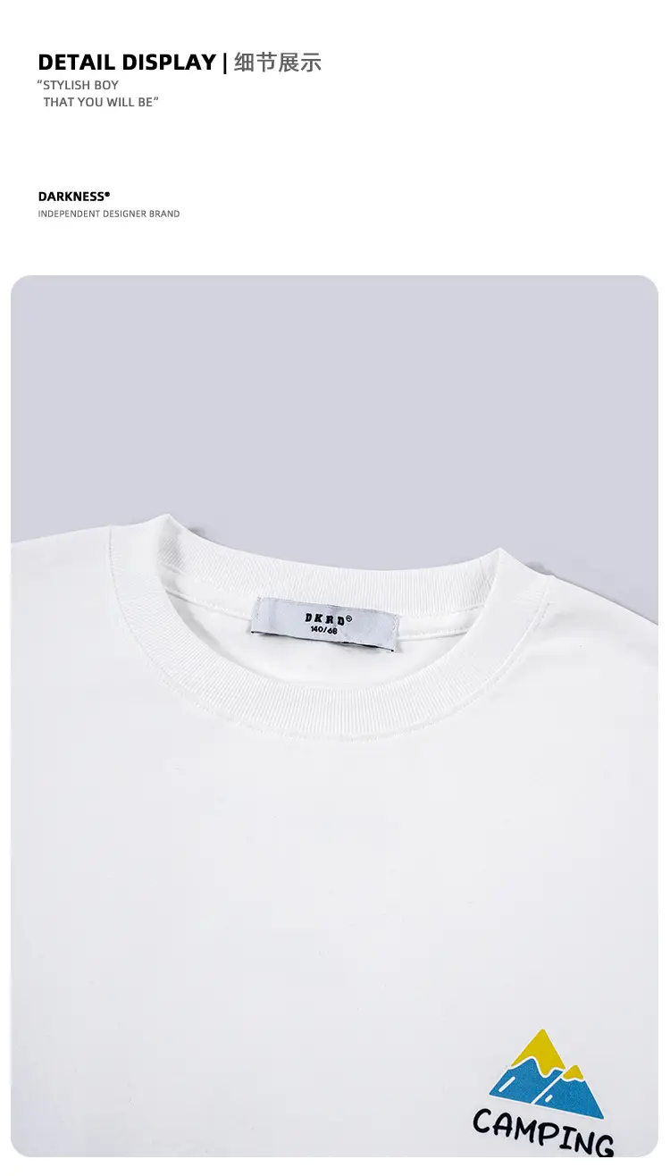 White Cotton Long Sleeve T-Shirt for Kids Girls Boys — feature 24