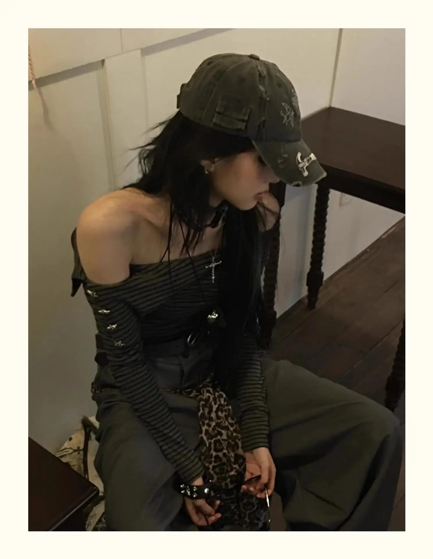 American Style Vintage Washed Distressed Angel Baseball Cap Duckbill Cap — feature 12