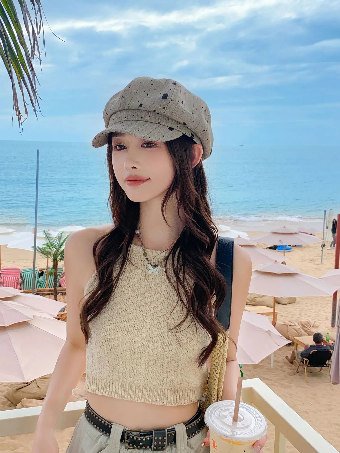 Women Duckbill Beret Smaller Face Hat for Summer — feature 13