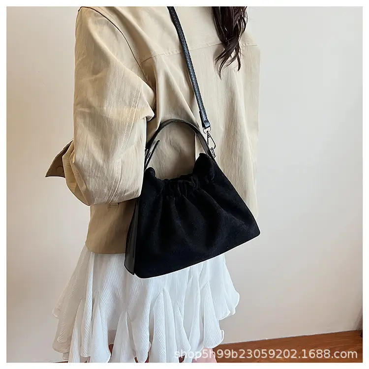 Trendy Pleated Shoulder Bag for Women Tan — feature 25