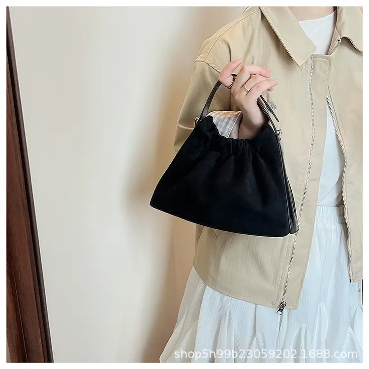 Trendy Pleated Shoulder Bag for Women Tan — feature 28