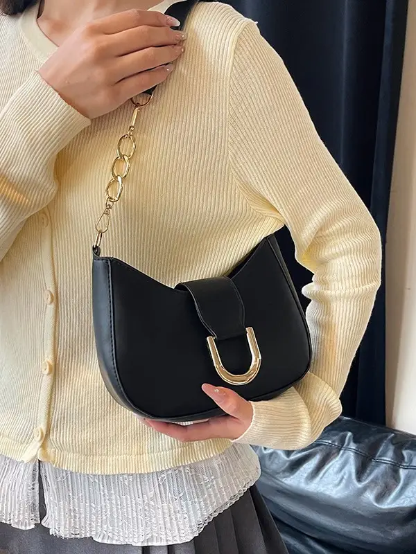 Retro Chain Shoulder Bag for Women Brown 2026 - Image 8