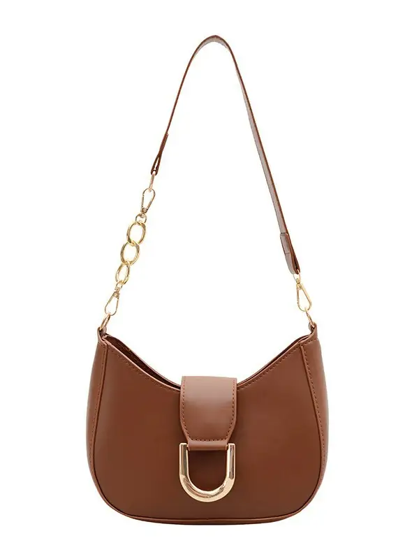 Retro Chain Shoulder Bag for Women Brown 2026 - Image 9