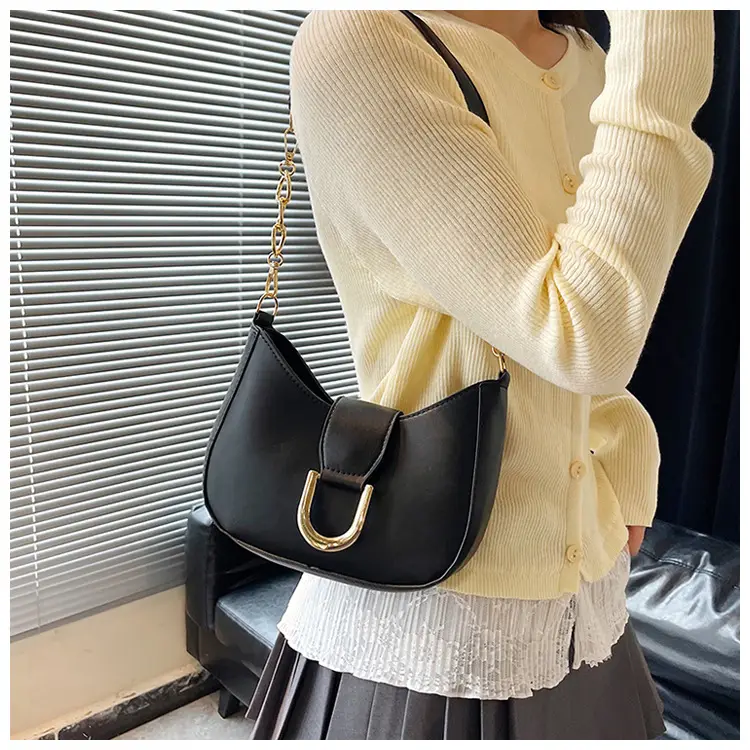 Retro Chain Shoulder Bag for Women Brown 2026 — feature 15