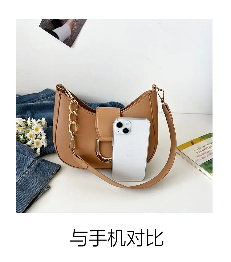 Retro Chain Shoulder Bag for Women Brown 2026 — feature 5