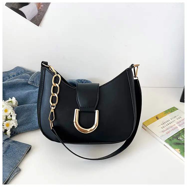Retro Chain Shoulder Bag for Women Brown 2026 - Image 3