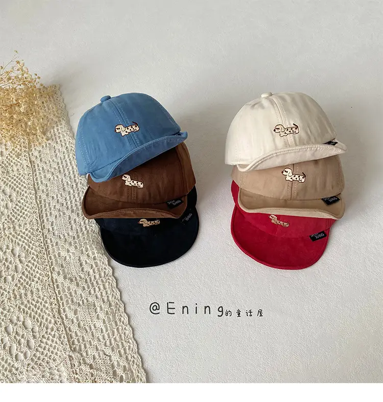 Infant Sun Hat Red Beige Peaked Cap Baseball Cap — feature 11