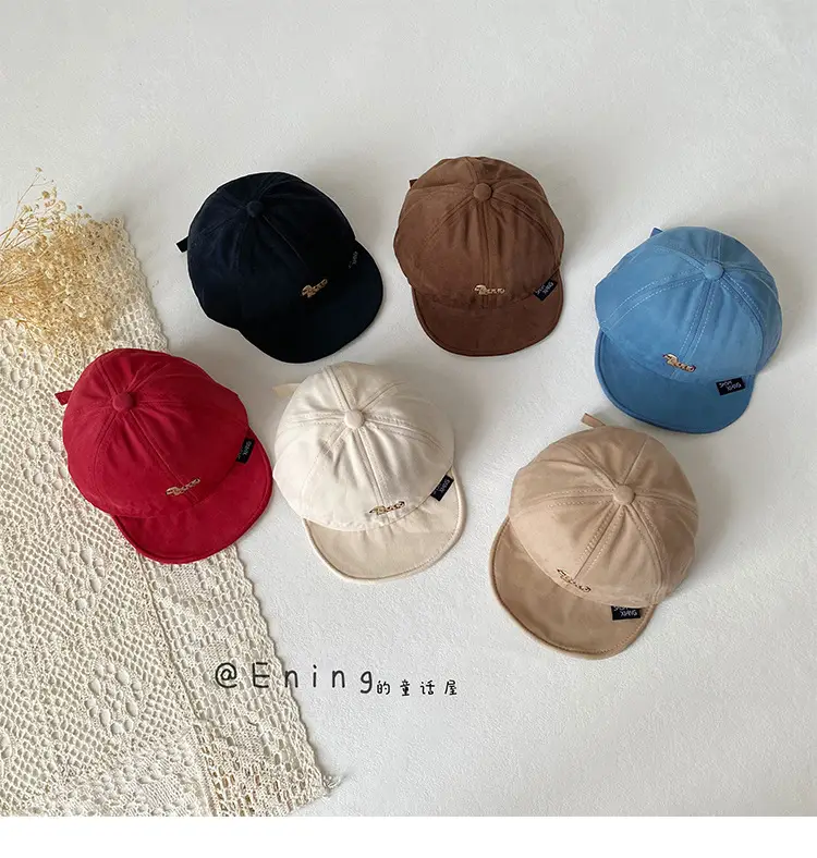 Infant Sun Hat Red Beige Peaked Cap Baseball Cap — feature 12